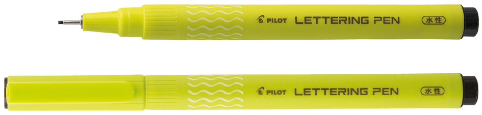 PILOT Tintenzeichner LETTERING PEN 10, schwarz von Pilot