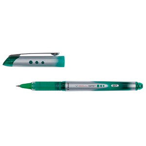 PILOT V-BALL GRIP 07 Tintenroller grün/Silber 0,4 mm, Schreibfarbe: grün, 1 St. von Pilot