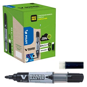 PILOT V-Board Master Greenpack Whiteboard-Marker-Set schwarz 2,0 - 5,0 mm, 1 Set von Pilot