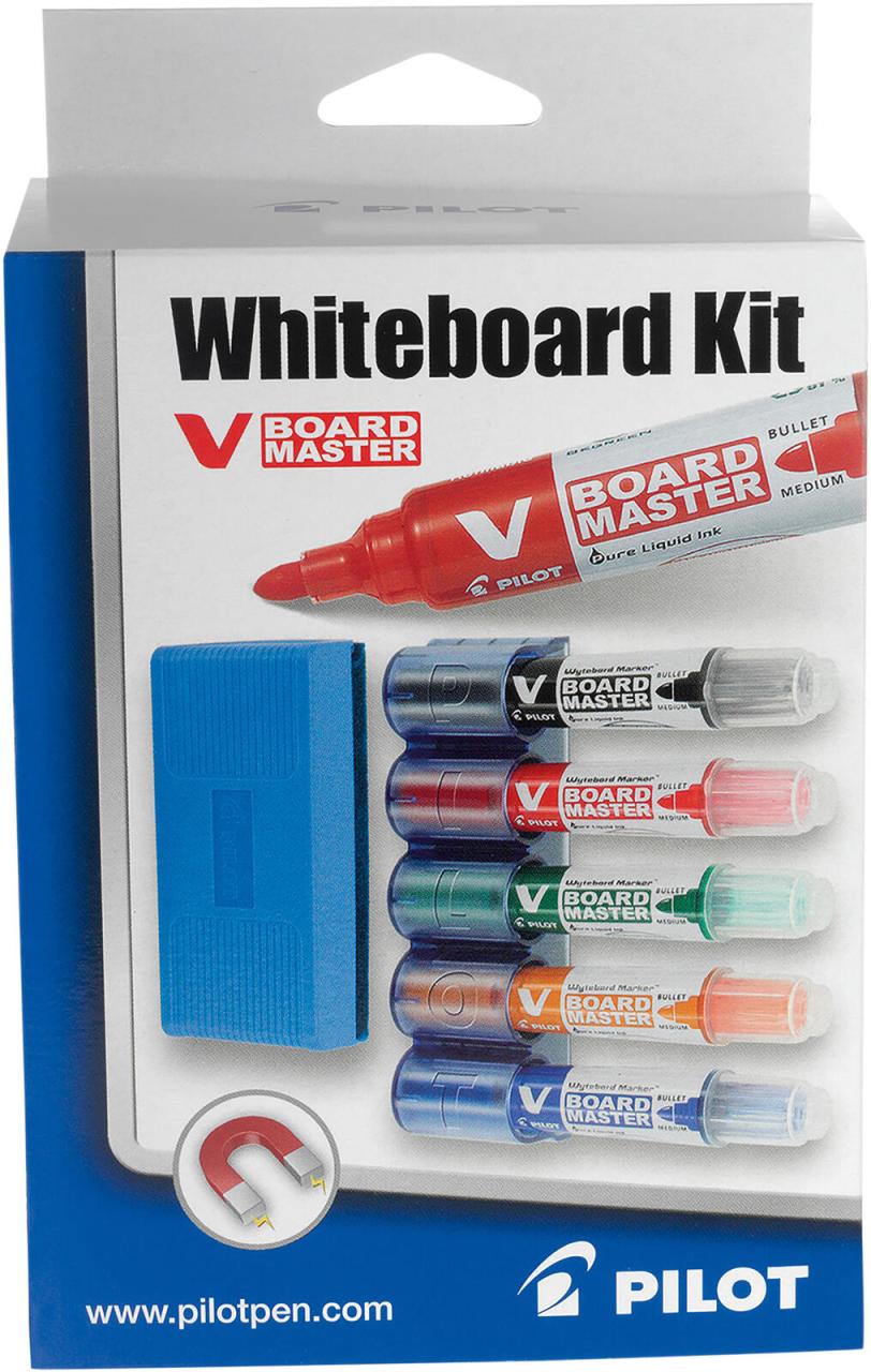 PILOT Whiteboard-Marker V Board Master 2.0 - 5.0 mm Mehrfarbig von Pilot