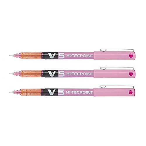 Pilot 3 Stück Tintenroller V5 Flüssigtinte pte Fine Pink Pilot 3 Stück Tintenroller V5 Flüssigtinte pte Fine Pink von Pilot