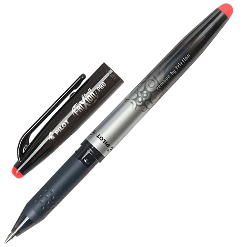 Pilot BL-FR7-R FriXion Tintenroller Radierer Überschreiber 0,7 mm Schreibspitze 0,4 mm Strichbreite 12 Stück rot von Pilot