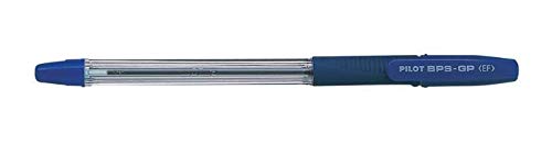 Pilot BPS GP Kugelschreiber 12 Stück gummierter Griff 0,5 mm Schreibspitze 12 Stück blau von Pilot Pen