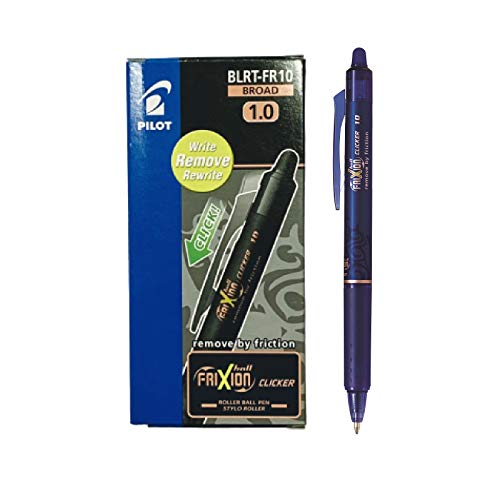 Pilot CF12SFERA FRIXION CLICKER BLU P.1 Gelschreiber (Gelschreiber mit einziehbarer Spitze, Blau, Kunststoff, stark, Kautschuk) von Pilot