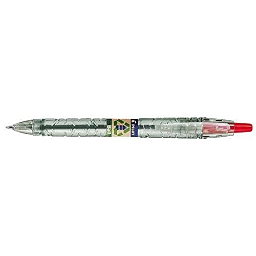 Pilot Ecoball Kugelschreiber, recycelt, Medium, Rot, 10 Stück von Pilot