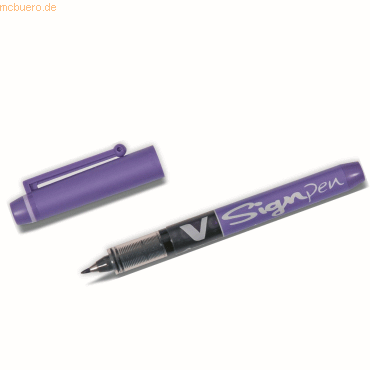 Pilot Faserschreiber V Sign Pen 0,6mm Rundspitze violett von Pilot