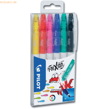 Pilot Faserstift FriXion Colors 0,4mm 6 Farben im Etui von Pilot