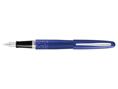 Pilot Füllfederhalter, mittlere Dicke, mit Schatulle Leopardo violeta/azul von Pilot