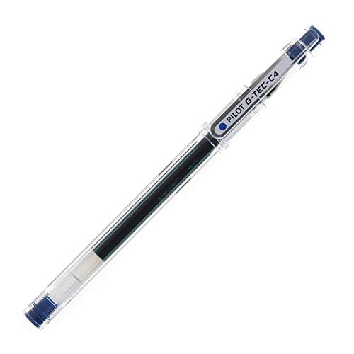 Pilot G Tec C4 Gelschreiber Micro 0,4 mm Schreibspitze 0,2 mm Strichbreite 12 Stück blau von Pilot