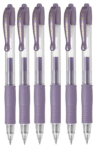 Pilot G2 07 Gel-Tintenroller, einziehbar, 0,7 mm Spitze, 0,39 mm Strichbreite, nachfüllbar, BL-G2-7 (6 Stück) von Pilot