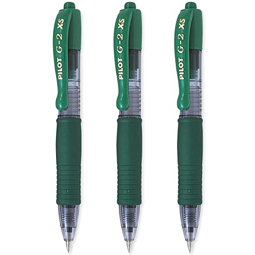 Pilot G2-XS7 Pixie Mini-Tintenroller, 0,7 mm Spitze, 0,4 mm Strichbreite, grüne Tinte, 3 Stück Pilot G2-XS7 Pixie Mini-Tintenroller, 0,7 mm Spitze, 0,4 mm Strichbreite, grüne Tinte, 3 Stück von Pilot