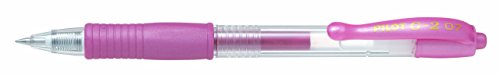 Pilot G207 - Gel-Tintenroller, 0,7-mm-Spitze 0,7 mm Einzelbett pink metallic von Pilot