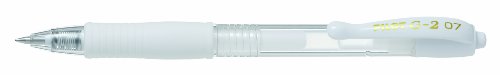 Pilot G207 - Gel-Tintenroller, 0,7-mm-Spitze 0,7 mm Packung mit 12 weiß von Pilot