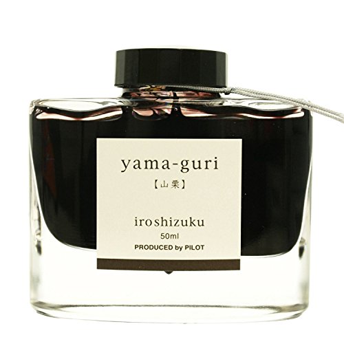 Pilot Iroshizuku Fountain Pen Ink – 50 ml Flasche – Yama-guri Wild Chestnut (Dark Brown) (Japan Import) von Pilot