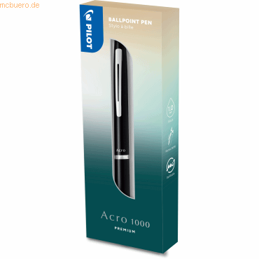 Pilot Kugelschreiber Acro 1000 1.0 M in Box schwarz Pilot Kugelschreiber Acro 1000 1.0 M in Box schwarz von Pilot