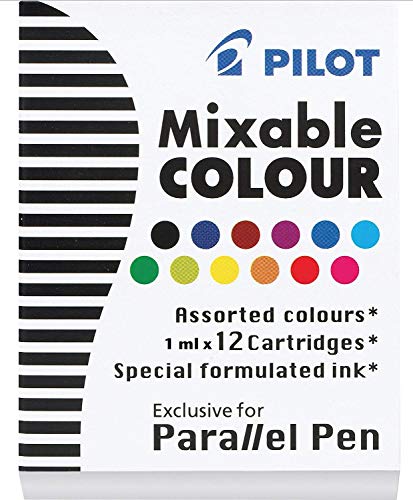 Pilot Pen 1108S12 - Patronen für Parallel Pen (Kalligraphie-Füller), 12 Farben sortiert von Pilot