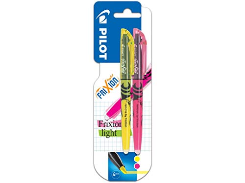 Pilot Pen 4136009B2 - Frixion Textmarker 2er Packung, radierbar, gelb und pink von Pilot