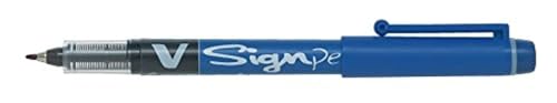 Pilot Sign Pen mit flüssiger Tinte weich M 2 mm Spitze 0,6 mm Strichbreite 12 Stück blau von Pilot