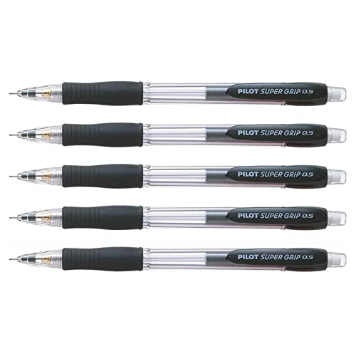 PILOT Super Grip H-185SL Druckbleistifte, 0,5 mm, schwarzer Schaft, 5 Stück PILOT Super Grip H-185SL Druckbleistifte, 0,5 mm, schwarzer Schaft, 5 Stück von Pilot