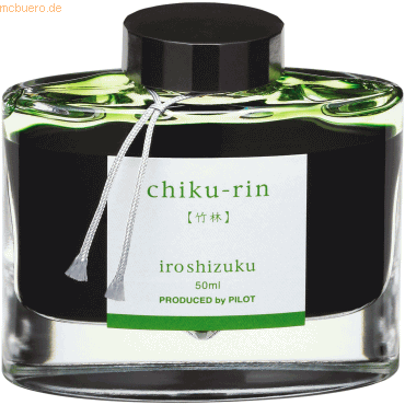 Pilot Tintenglas Iroshizuku 50ml (chiku-rin) Bamboo Forest von Pilot