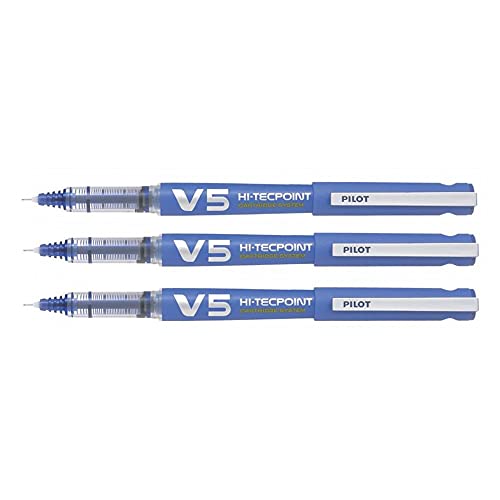 Pilot Tintenroller, nachfüllbar, V5, flüssige Tinte, Blau, Begreen, feine Spitze, 3 Stück Pilot Tintenroller, nachfüllbar, V5, flüssige Tinte, Blau, Begreen, feine Spitze, 3 Stück von Pilot