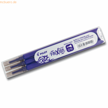 Pilot Tintenroller Nachfüllmine Frixion Point 0,3mm VE=3 Stück violett von Pilot