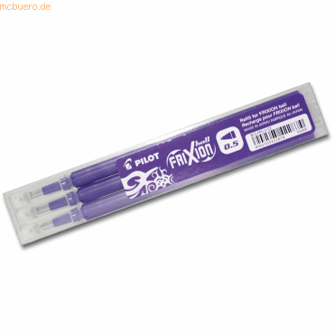 Pilot Tintenrollermine Frixion 2275 05 violett VE=3 Stück von Pilot