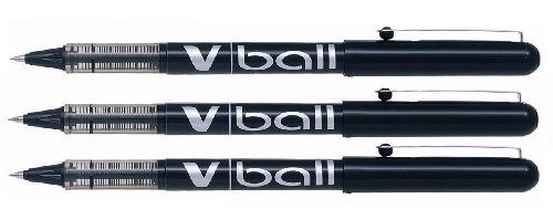 Pilot V-Ball Tintenroller Flüssigtinte 0,5 mm Spitze 3 Stück schwarz Pilot V-Ball Tintenroller Flüssigtinte 0,5 mm Spitze 3 Stück schwarz von Pilot