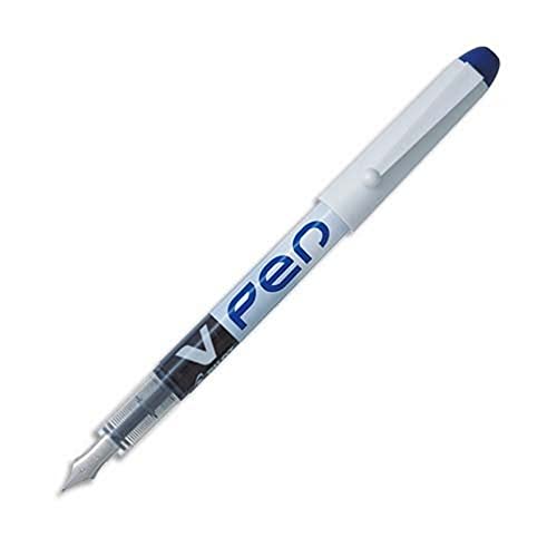 Pilot V-Pen Füllfederhalter (Einwegfüller) 12 Stück blau von Pilot