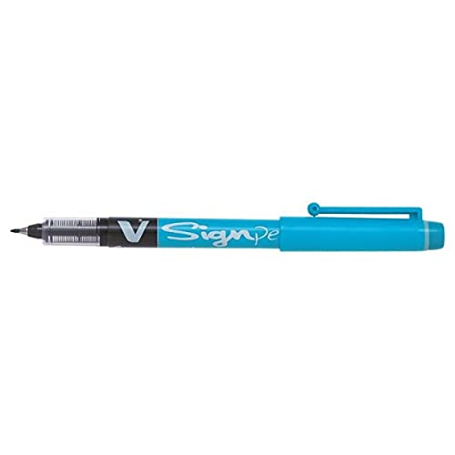 Pilot V Sign Flüssigtintenstift, 2 mm Spitze, 0,6 mm Strichbreite, hellblau, 12 Stück Pilot V Sign Flüssigtintenstift, 2 mm Spitze, 0,6 mm Strichbreite, hellblau, 12 Stück von Pilot