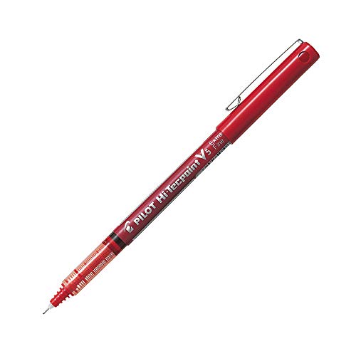 Pilot V5 Tintenroller mit Nadelspitze 0,5 mm Schreibspitze 0,3 mm Strichbreite 12 Stück rot Pilot V5 Tintenroller mit Nadelspitze 0,5 mm Schreibspitze 0,3 mm Strichbreite 12 Stück rot von Pilot