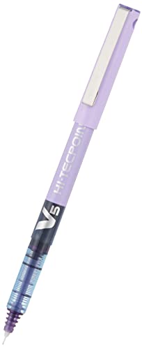 Pilot V5 Tintenroller mit Nadelspitze 0,5 mm Schreibspitze 0,3 mm Strichbreite 12 Stück violet von Pilot