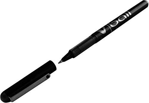 Pilot VB5 Tintenroller 0,5 mm Schreibspitze 0,3 mm Strichbreite 12 Stück schwarz von Pilot