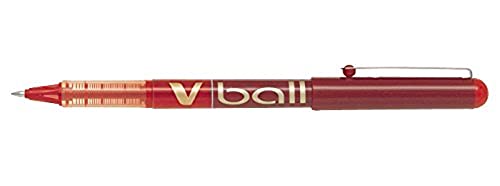 Pilot VB7 Tintenroller 0,7 mm Schreibspitze 0,5 mm Strichbreite 12 Stück rot von Pilot