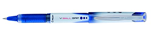 Pilot VBall VB5 Tintenroller mit Gummi-Griffzone 0,5 mm Schreibspitze 0,3 mm Strichbreite 12 Stück blau von Pilot