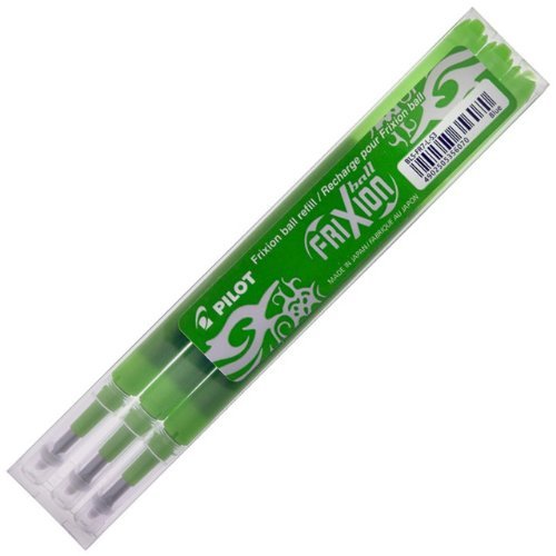 Tintenrollermine Frixion BLS-FR7, 0,4mm, grün, PG/3St von Pilot