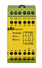 Pilz PNOZX3(230VAC24VDC) NOT-AUS-SCHALTGERAET von Pilz