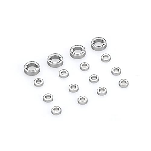 Pimahnry 16 STÜCKE Stahl Lager 3X6X2Mm 6X10X3Mm für WPL C14 C24 B36 MN D90 MN-90 MN99S RC Auto Ersatz Teile Upgrade ZubehöR von Pimahnry