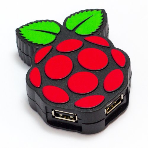 Pimoroni PIHUB - 4-Port USB-Hub für Raspberry Pi - inkl. US-Netzteil und Adapter auf Euro-Stecker von Pimoroni