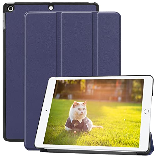 Hülle für iPad 9th Generation (2021) & 8th Generation (2020) & 7th Gen (2019) 10.2 Zoll, Slim Trifold Stand Schutzhülle, Auto Wake/Sleep - Blau von PinLiSheng