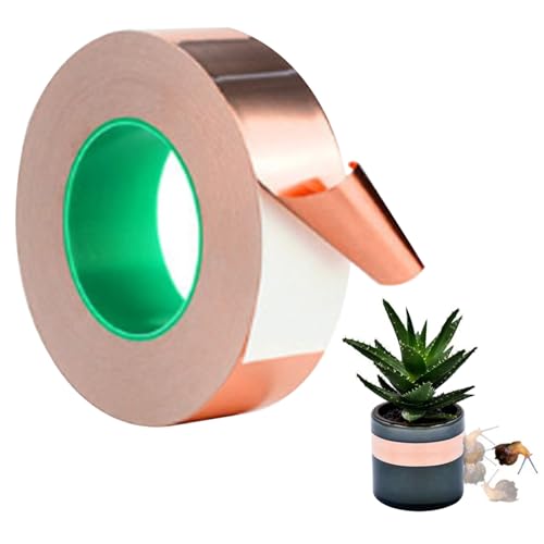 Pineeseatile Kupferschneckenklebeband, 50 mmx20 cm Kupferband Slug Repellent leitfähiges Klebeband gegen Schnecken EMI -Abschirmband zum Löten von Gitarrenreparaturen Pineeseatile Kupferschneckenklebeband, 50 mmx20 cm Kupferband Slug Repellent leitfähiges Klebeband gegen Schnecken EMI -Abschirmband zum Löten von Gitarrenreparaturen von Pineeseatile
