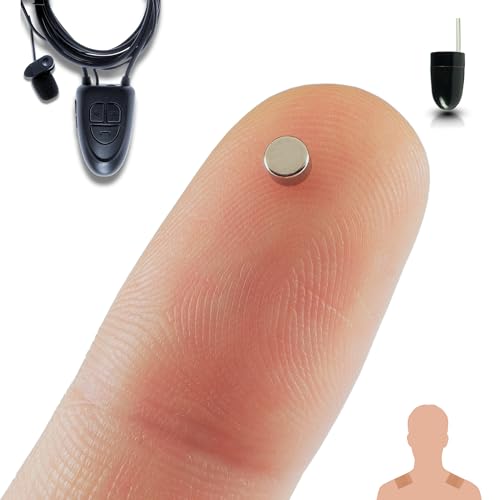 PingaOculto Spion Kopfhörer Bluetooth Prüfung Mini Nano Unsichtbare Kopfhörer für Handy Mikrofon Kabel und Haftstreifen - Unsichtbar Ohrhörer Spy Headset (Spion Kopfhörer Nano V5 + VIP Pro UltraMini) von PingaOculto