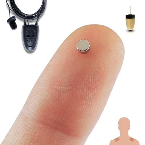 PingaOculto Spion Kopfhörer Bluetooth Prüfung Mini Nano Unsichtbare Kopfhörer für Handy Mikrofon Kabel und Haftstreifen - Unsichtbar Ohrhörer Spy Headset (Spion Kopfhörer Nano V5 + Vip Pro SuperMini) von PingaOculto