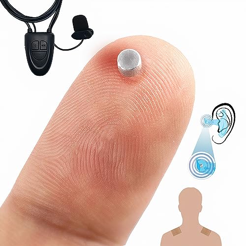 PingaOculto Spion Kopfhörer Bluetooth für Prüfung Mini Nano Unsichtbare Kopfhörer für Handy mit Mikrofon Kabel und Haftstreifen - Unsichtbar Ohrhörer Kabellos Headset Spicker (Spion Kopfhörer Nano V5) von PingaOculto