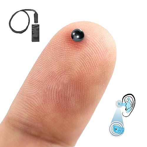PingaOculto Spion Kopfhörer Bluetooth für Prüfung Mini Nano Unsichtbare Kopfhörer für Handy mit Mikrofon - Unsichtbar Ohrhörer Kabellos Headset für Spicker Spy Earpiece Ear (Spion Kopfhörer Nano V8) von PingaOculto