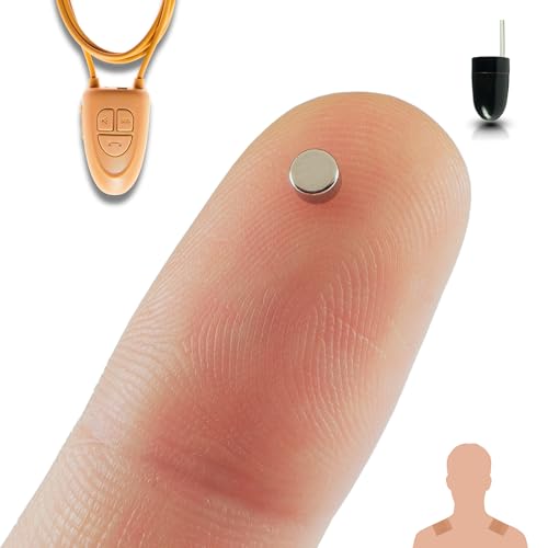 PingaOculto Spion Kopfhörer Bluetooth für Prüfung Mini Nano Unsichtbare Kopfhörer für Handy mit Mikrofon und Haftstreifen - Unsichtbar Ohrhörer Headset (Spion Kopfhörer Nano V4 + VIP Pro UltraMini) von PingaOculto