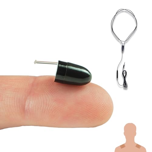 PingaOculto Spion Kopfhörer Prüfung Mini VIP Pro Unsichtbare Kopfhörer für Handy mit Mikrofon und Haftstreifen - Unsichtbar Ohrhörer Kabellos Headset Spicker Ear (Spion Kopfhörer VIP Pro UltraMini) von PingaOculto