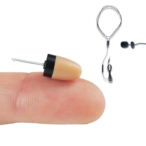 PingaOculto Spion Kopfhörer Prüfung Mini Vip Pro Unsichtbare Kopfhörer für Handy mit Mikrofon mit Kabel - Unsichtbar Ohrhörer Headset für Spicker Spy Earpiece (Spion Kopfhörer Vip Pro Mini + Mikrofon) von PingaOculto