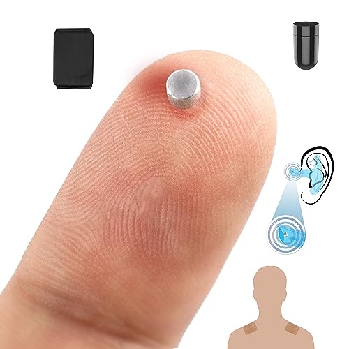 PingaOculto Spion Kopfhörer für Prüfung GSM Mini Nano Unsichtbare Kopfhörer SIM-Karte mit Mikrofon und Haftstreifen - Unsichtbar Ohrhörer Spy Ear (Spion Kopfhörer GSM Nano Teil + VIP Pro UltraMini) von PingaOculto