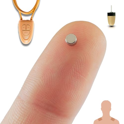PingaOculto Spion Kopfhörer für Prüfung Mini Nano Unsichtbare Kopfhörer für Handy mit Mikrofon und Haftstreifen - Unsichtbar Ohrhörer Headset (Spion Kopfhörer Nano V4 + VIP Pro Supermini) von PingaOculto